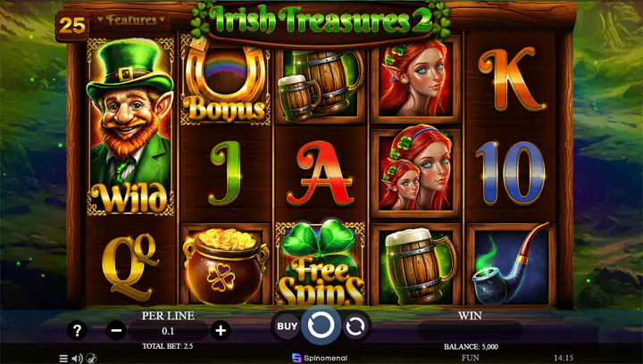 สล็อต Irish Treasures 2