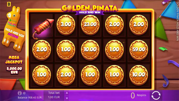 สล็อต Golden Pinata Hold And Win
