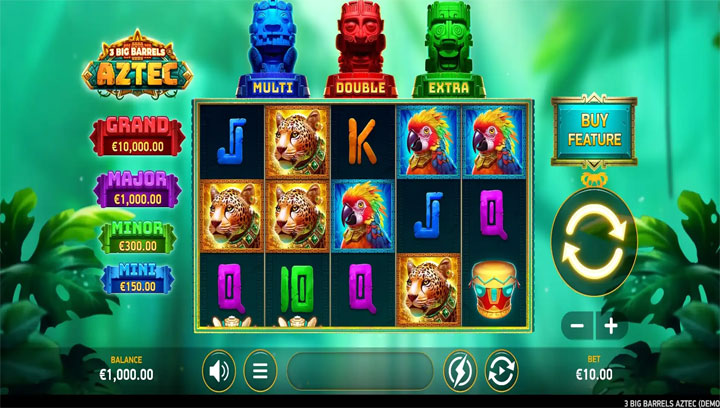 สล็อต 3 Big Barrels Aztec