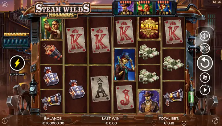 สล็อต Steam Wilds Megaways